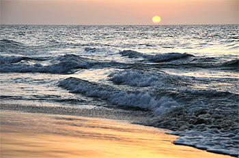 Sonnenuntergang am Strand mb fr FeWo